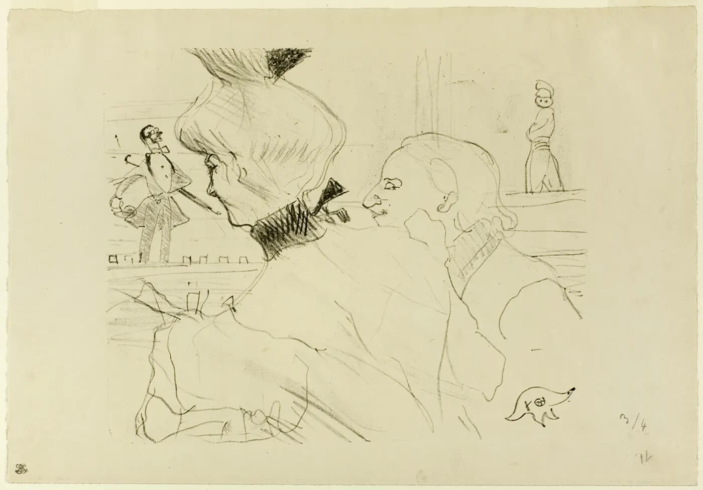 A work made of lithograph on cream wove paper.