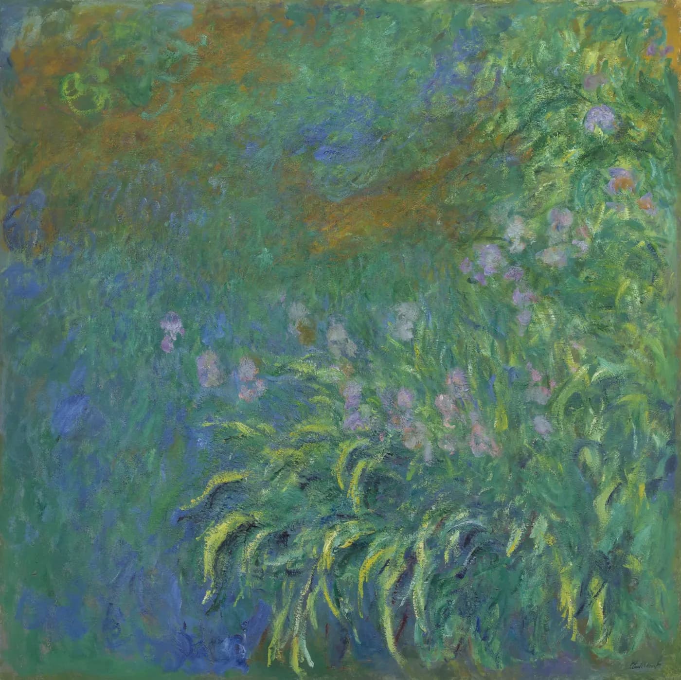 A work made of oil on canvas.